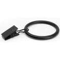 thumbnail image 3 of Clip Rings, Fits Rods 1 1/8-in. Diameter, Curtain & Drapery Hardware, Essential Black - Pack of 12, 3 of 5