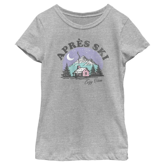 Girl's Lost Gods Après Ski Graphic Tee Athletic Heather Medium
