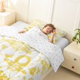 thumbnail image 3 of Homewish Goth Skull Moth Twin Comforter Sets,Moon Floral Bedding Set,Yellow,Halloween Duvet,Reversible,2pcs,1 Comforter and 1 Pillowcase, 3 of 7