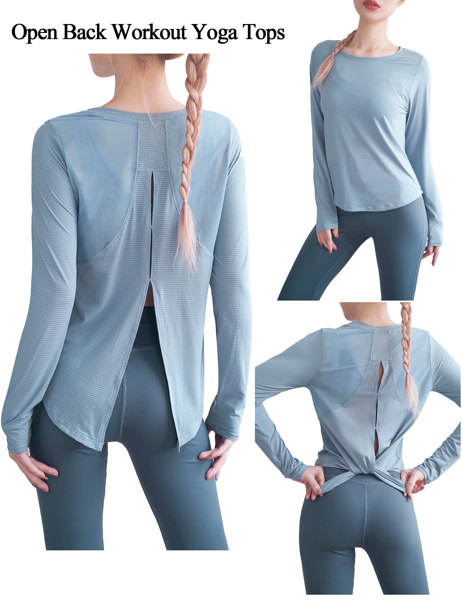 Open Back Workout Long Sleeve