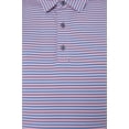 thumbnail image 6 of AVA Athletica Men's Polo Collar Moisture-Wick Active Wear Fine Striped T-Shirt; Pink; XL, 6 of 6