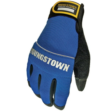 Youngstown Glove 06-3020-60-XL Mechanics Plus Performance Glove XLarge, Blue, Polyester 55% / Polyurethane 28% / Nylon 7% / Rubber 2% / Cotton 2% /.., By Youngstown Glove