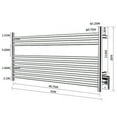 thumbnail image 7 of HEATGENE Towel Warmer 10 Bar Towel Dryer Wall-Mounted Plug-in Bath Towel Heater - Mirror Polish, 7 of 7