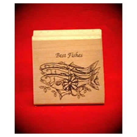 Best Fishes Art Rubber Stamp