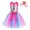 A01002-Pink, variant on Jurebecia Little Girls Princess Dresses Cosplay Costume Birthday Christmas Halloween Cosplay Costumes Pink With Hairband 4-5 Years