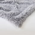 thumbnail image 3 of Home Soft Things Shaggy Long FauxFur Throw Blanket 108"X88" - GRAY, 3 of 5
