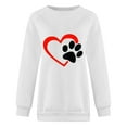 thumbnail image 4 of POTETI Womens Sweatshirts Crewneck Long Sleeve Sweatshirts Tops Heart Graphic Tops, 4 of 4