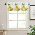 thumbnail image 2 of Lemon Kitchen Valances for Windows 60x18 Inch Kitchen Curtains Valances Rod Pocket Summer Fruit Watercolor Yellow Country Bathroom Window Valances for Window Treatment Decor, 2 of 6