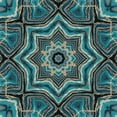 thumbnail image 2 of Haase, Andrea 12x12 Black Modern Framed Museum Art Print Titled - Gold Teal Tile I, 2 of 4