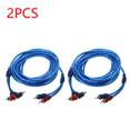 thumbnail image 1 of 1-5pcs 5 Meter 2 RCA to 2 RCA Plug Car Modified RCA Audio Cable Car Audio Power Amplifier Cable Automotive Electronics Accessory, 1 of 1