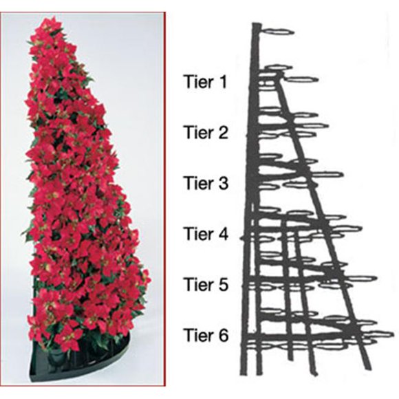 Creative Displays - Arbre Demi-Rond de 6,5 Pieds