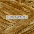 thumbnail image 5 of Uxcell 1 Skein Velvet Yarn Chenille Yarn 100g/3.5oz 87 Yards 6# Super Bulky Polyester Soft Blanket Yarn Khaki, 5 of 6