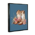 thumbnail image 4 of Stupell Industries Floral Cowgirl Boots on Blue Beauty & Fashion Painting Black Floater Framed Canvas Art Print Wall Art, 17 x 21, 4 of 10