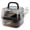 Black, variant on Apeya Black 10.6x10.6 Inch Hamster Travel Cage, Clear View Small Animal Carrier with Exercise Wheel and 80ml Water Bottle for Mice Gerbils Outdoor Trips