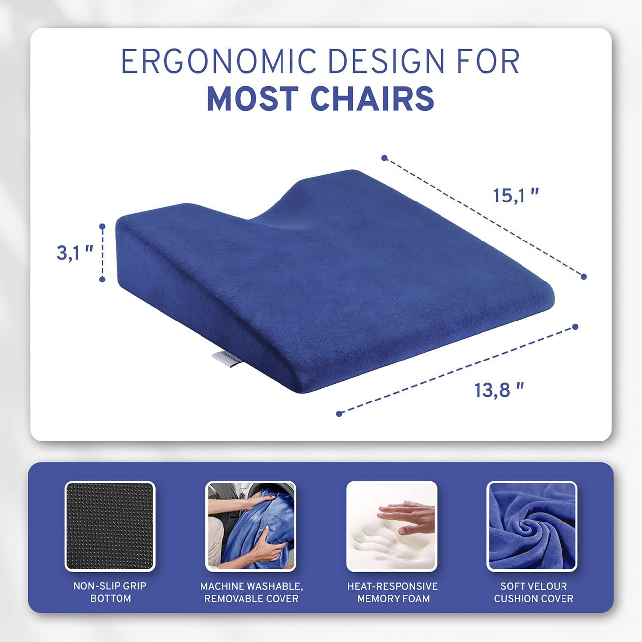 Coccyx Wedge Cushion Seat  Australian Healthcare Supplies
