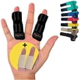thumbnail image 2 of BodyMoves 2 Finger Splints Plus 2 Sleeves (4 pc Set, Midnight Black with Desert Sand Sleeve), 2 of 4