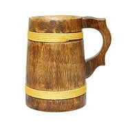 Handmade Wooden Rustic Beer Mug Real Oak Eco-Friendly