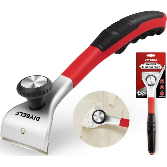 DIYSELF Razor Blade Scraper, Glass Scraper for Windows, Scraper for Glass Top Stove, Paint Scraper Tool, Utility Scraper, Stove Top Scraper, Razor Scraper Tool for Cleaning