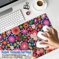 thumbnail image 4 of Long Mouse Pads for Desk,Pioneer Flower Floral Print Pattern Desk Mats on Top Of Desks, Desk Mouse Pad Extra Large with 3mm Non-Slip Base and Stitched Edge for Gaming,Office,Work,Home 35.4"x15.7", 4 of 6