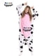 thumbnail image 3 of Pijamas de vaca con cremallera Unisex para adultos, disfraz de Anime, mono de fiesta, mono de mapache Kigurumi para hombres y mujeres, 3 of 4