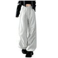 thumbnail image 2 of AherBiu Oversized Womens Sweatpants High Waisted Wide Leg Drawstring Loose Casual Trousers with Pockets, 2 of 3