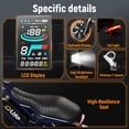 thumbnail image 5 of Qlife Spark Plus Electric Dirt Bike for Adults, 1000W Motor 52V 20AH, 28 MPH, 20" Fat Tire Electric Motorcycle with Full Suspension, 7 speed Electric Mountain Bike (Blue), 5 of 5