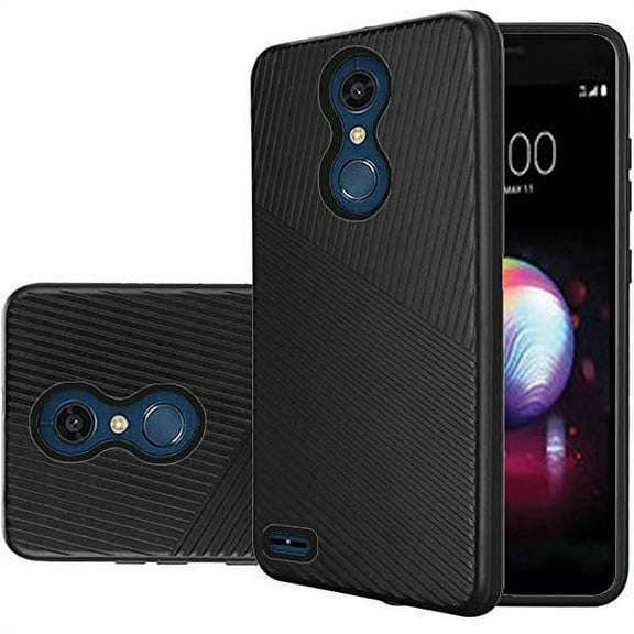 GSA Textured Embossed Lines PC TPU Hybrid LG K30 LG K10 (2018) Black