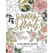 Scriptures and Florals Coloring Book (Paperback)