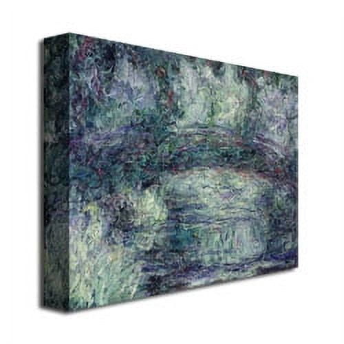 Trademark Fine Art "The Japanese Bridge III" Canvas Wall Art by Claude Monet