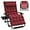Wine Red, variant on PNKKODW 33" XXL Zero Gravity Chair, Lounge with Removable Cushion & Headrest, Reclining Camping Chair with Upgraded Lock, Footrest, for Indoor/Outdoor, Gray
