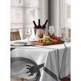 thumbnail image 6 of Tulip Black White Table Cloth, Spring Floral Botanical Bloom Waterproof Tablecloth for Rectangle Tables, Reusable Washable Fabric Table Cover for Restaurant Kitchen Dining Tables 60"x84", 6 of 6