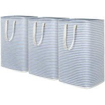Lifewit Laundry Hamper Large Collapsible Laundry Baskets, Freestanding Waterproof Clothes Blue