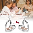 thumbnail image 3 of Beautlace Mom Love Heart Earrings,Mom Earrings Studs for Mother,Best Mom Drop Hoops Birthday Christmas Mother's Day Gift for Mom/Grandma, 3 of 7