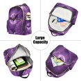 thumbnail image 5 of JIALIOU Mini Backpack Purse for Women Quilted Casual Daypack Small Travel Shoulder Bag, Bats Flying in Moon Night, 5 of 7