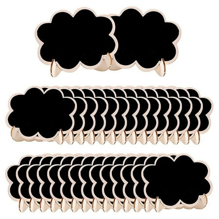 

30 Pcs Mini Chalkboard Sign Food Labels for Party Buffet Wooden Small Chalk Board Signs (Clouds)
