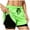 Green, variant on felwors Women's 2-in-1 Quick-Dry Running Shorts with Compression Liner High Waisted Neon Athletic Workout Shorts for Summer Gym Green for Size S