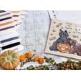 Wizardi LetiStitch Counted Cross Stitch Kit - Cats Happiness Design L8812, Includes DMC Threads