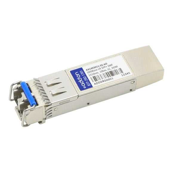 AddOn Avaya AA1403011-E6 Compatible SFP+ Transceiver - SFP+ transceiver module - 10 GigE - 10GBase-LR - LC single-mode - up to 6.2 miles - 1310 nm