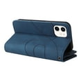 thumbnail image 6 of Multifunctional Case for iPhone 11,[RFID Blocking] 9 Credit Cards Holder with Wrist Strap, Premium PU Leather Zipper Wallet Purse Magnetic Flip Phone Cover For iPhone 11, Blue, 6 of 12