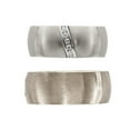 thumbnail image 2 of Mens 1/10 Carat (ctw) Diamond Ring Band in Brushed Titanium, 2 of 4
