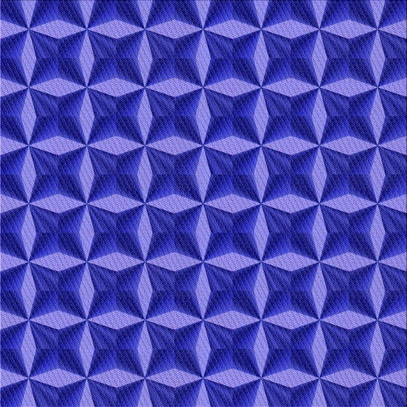 Ahgly Company Machine Washable Indoor Square Transitional Light Slate Blue Area Rugs, 7' Square