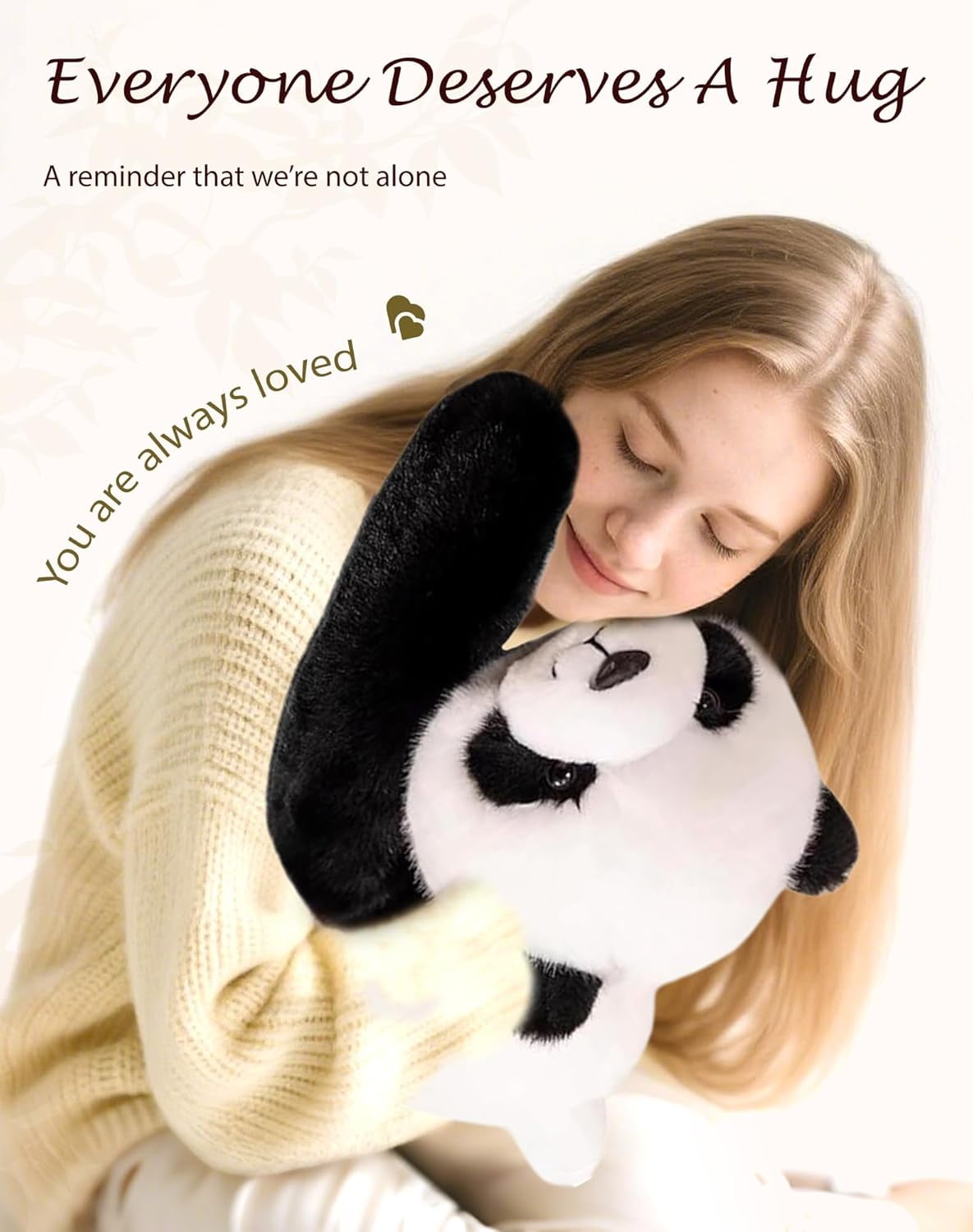 Pulse of Potential Weighted Stuffed Animal – The Panda Plush with Extra-Long Arms, Soft Huggable Weighted Plush for Relaxation, Comfort & Everyday Calm, for Home, Work & Travel (Panda-25.6'')