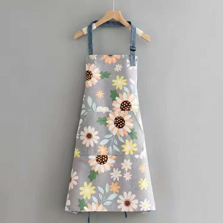 Momtastic Apron Pink and Cream Apron Best Mom Saying Flower 