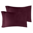 thumbnail image 2 of Superior Egyptian Cotton 400 Thread Count Pillowcases, Set of 2, King, Plum, 2 of 5