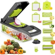 Oumilen Vegetable Chopper Slicer 10-in-1 Chopper Vegetable Cutter with Container Kitchen