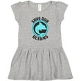 thumbnail image 3 of Inktastic Save Our Oceans with Dolphin Girls Toddler Dress, 3 of 5