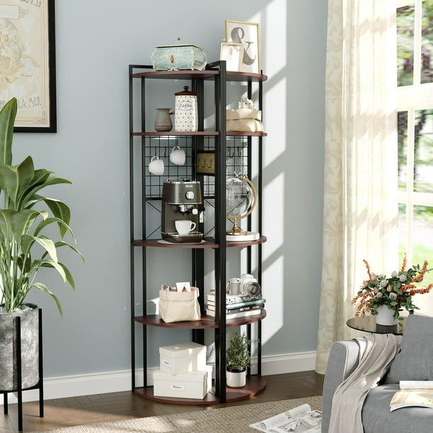 VREDHOM 5tier Corner Display Stand Corner Shelves Storage Rack