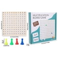 thumbnail image 1 of Multiplication Table Math Learning Toy For Kids Wooden Puzzle Board With Times Tables Educational Stem Game School Supplies 0.52Lb, 1 of 9