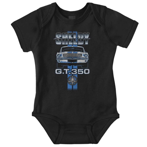 Shelby GT 350 Classic Muscle Car Romper Boys or Girls Infant Baby Brisco Brands NB