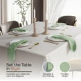 thumbnail image 4 of HEIRLOOM COMFORT Mint Green Cloth Napkins (Set of 6), 16x16 Inch, 100% Cotton, Diamond Weave, Machine Washable Table Napkin for Family Dinner, Outdoor Dining, Garden Parties & Everyday Use, 4 of 7